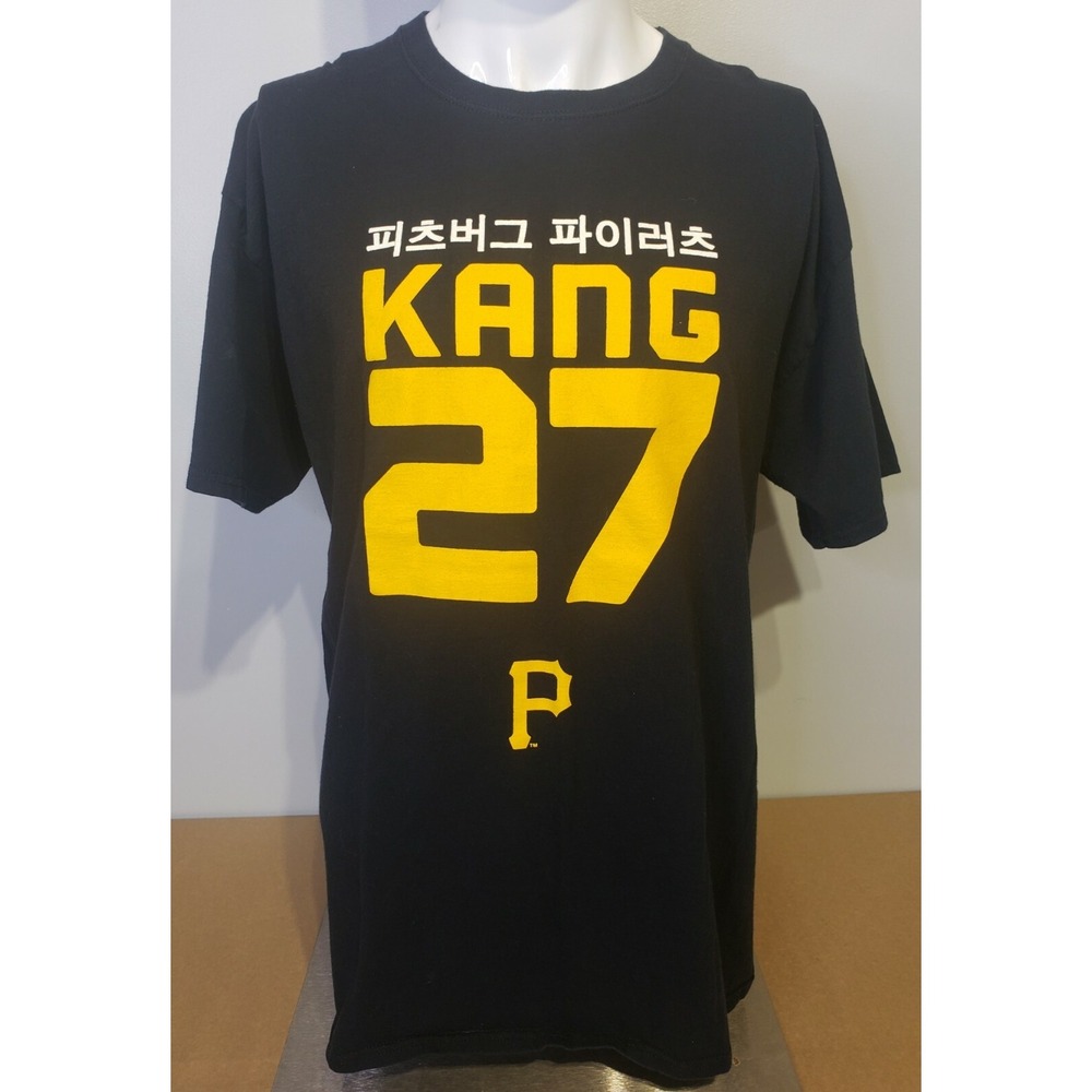 Pittsburgh Pirates‎ Jung-Ho Kang Black T-Shirt Size XL By Jerzees